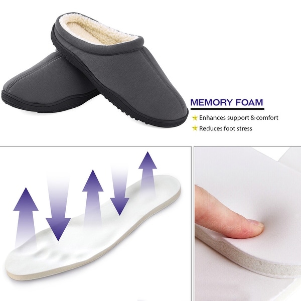 memory foam house shoes mens