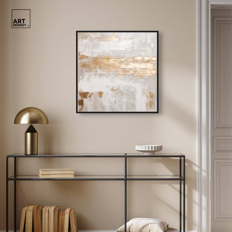 Melted Goldscape IV Canvas by Art Remedy