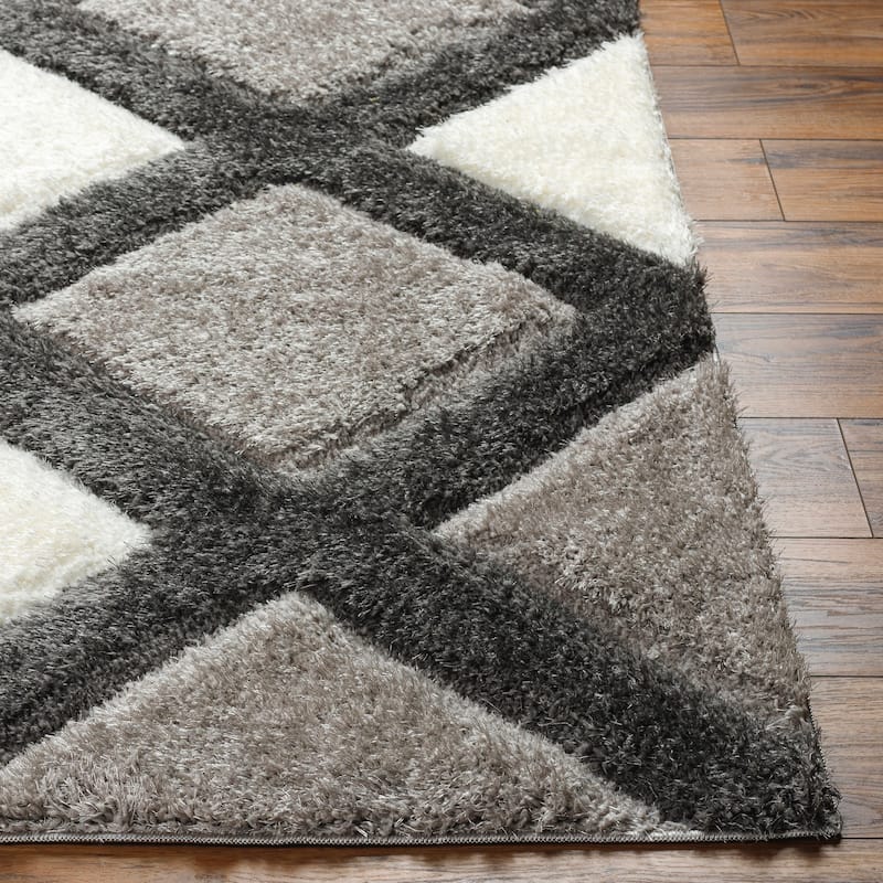 Livabliss Bologna Casual Trellis Plush Area Rug