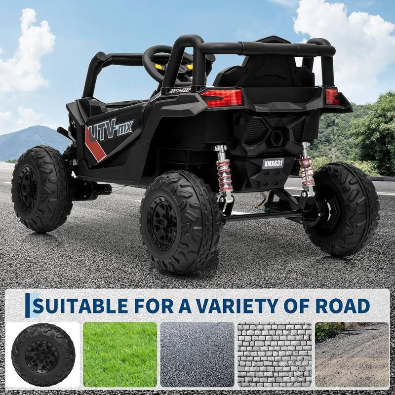 12V Kids Ride On Car,UTV Truck with Remote Control,Electric Vehicle with 4 Spring Suspension