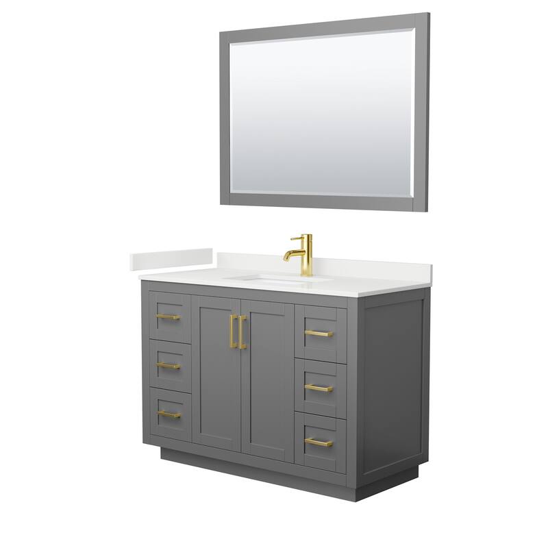 Wyndham Collection WCF292948S-QTZ-UNSM46 Miranda 48" Free Standing