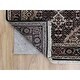 preview thumbnail 3 of 6, Shahbanu Rugs Black Tabriz Mahi Fish Design Wool And Silk Runner Hand Knotted Rug (2'5" x 10'1") - 2'5" x 10'1"