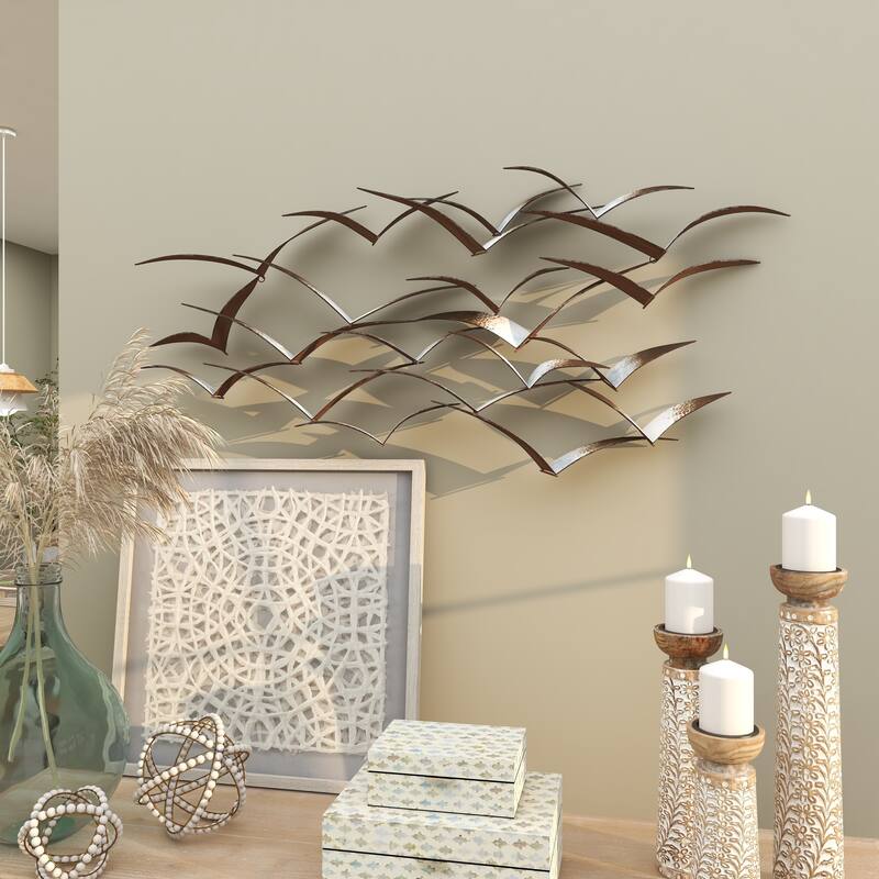 Brown Metal Scroll Home Wall Decor