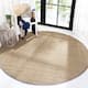 SAFAVIEH Natural Fiber Marina Basketweave Seagrass Rug - 7' x 7' Round - Natural/Grey