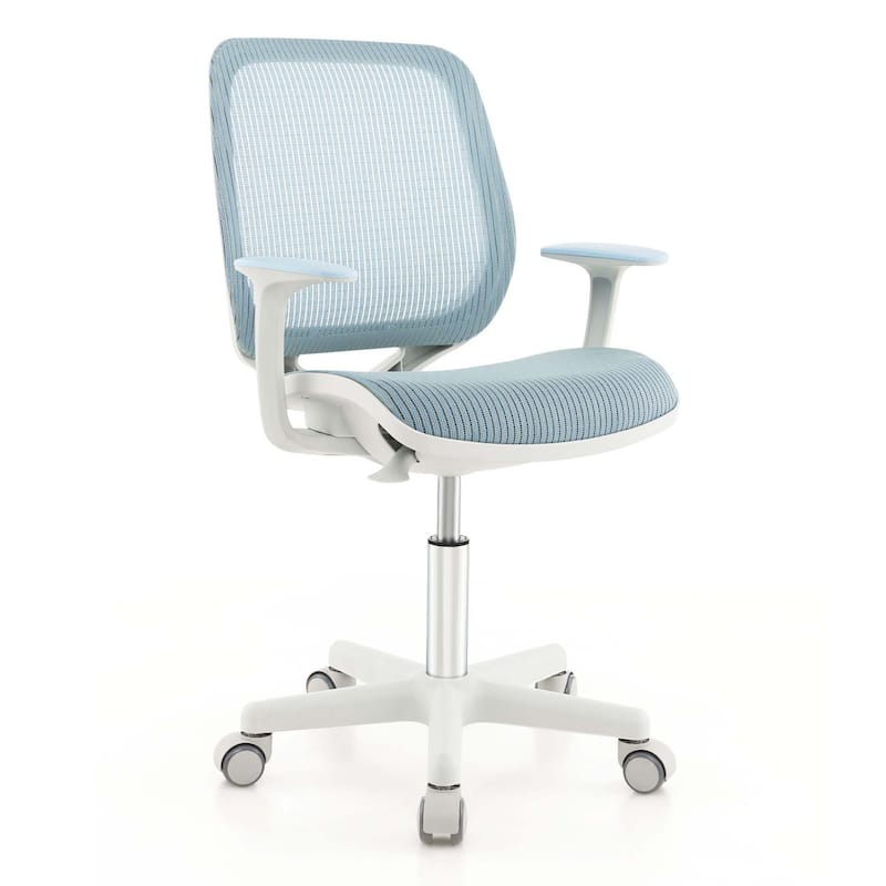 Costway Kids Desk Armchair Swivel Mesh Children Computer Chair with - See Details