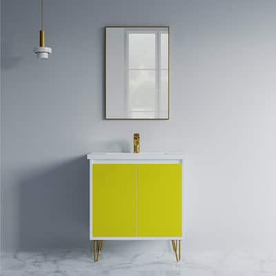 Kennan 30" Single Bathroom Vanity Set with V Legs