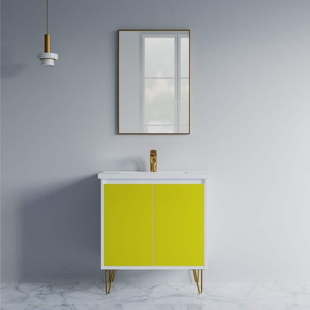 Kennan 30" Single Bathroom Vanity Set with V Legs