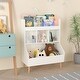 preview thumbnail 5 of 14, Toy Storage Organizer, Kids Bookshelf and Toy Storage with Legs, Multifunctional Storage Organizer, Children Bookcase
