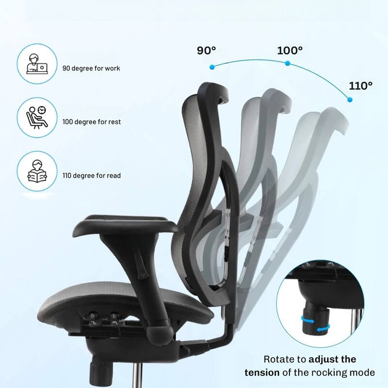 Cubiclesdotcom Engage Curved Mesh Ergonomic Office Chair, 275 lbs, Black