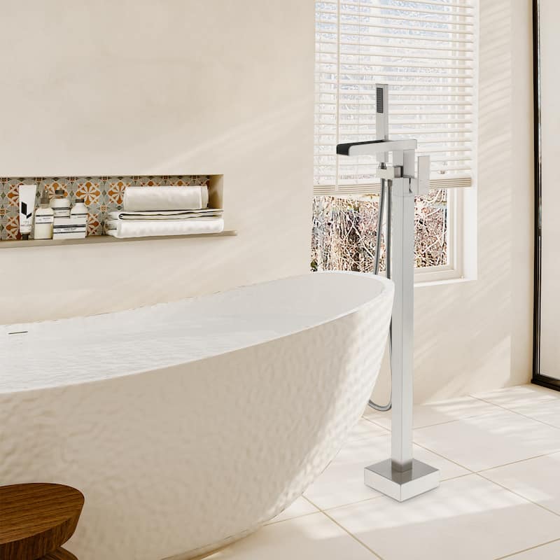 Freestanding Bathtub Faucet with Hand Held Shower