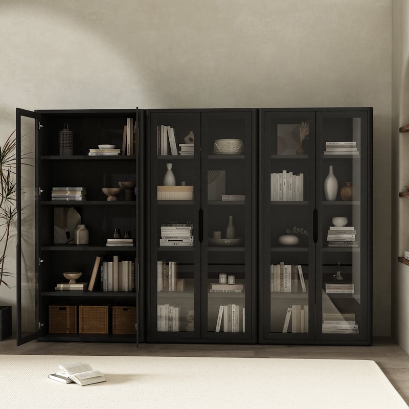 Manhattan Comfort Rivington Modern 38 In Bookcase Cabinet