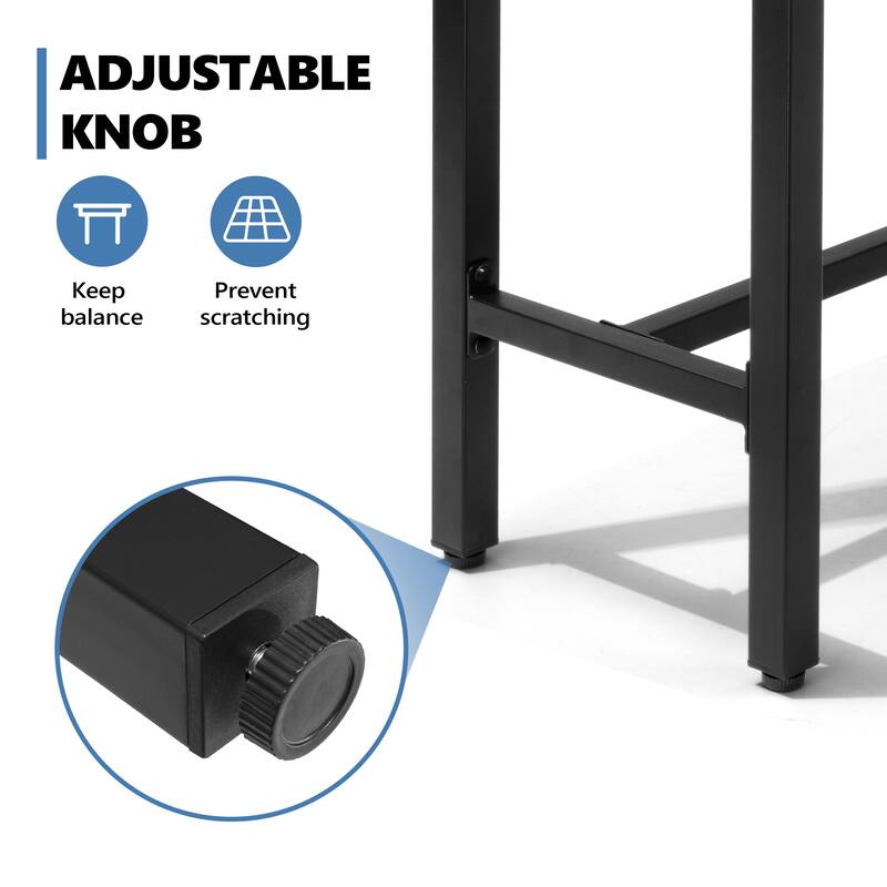 VredHom Outdoor Indoor Patio Rectangular Bar Table Pub Table