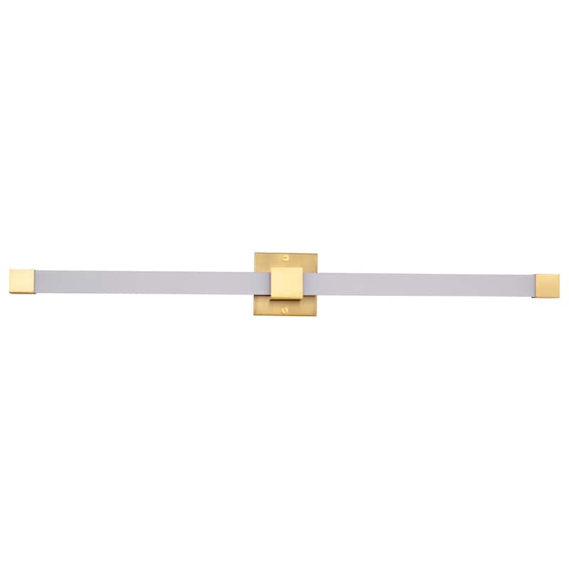 Brightwyn 35 Inch LED Vanity Brushed Brass Finish - Brushed Brass