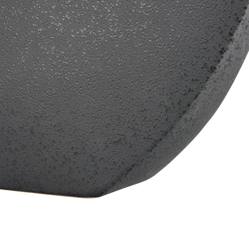 Elk Home Damen Speckled Black Earthenware 14.75 Inch Wide Vase