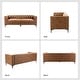 preview thumbnail 23 of 58, HULALA HOME Calymne 84" Modern Square Arms Sofa with Button-Tufted Back