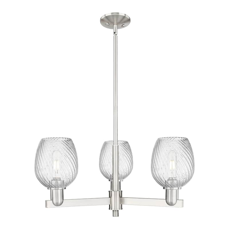 Innovations Lighting Endless Possibilities Arcadia - Salina - 3 Light 28" Stem Hung Chandelier - Satin Nickel