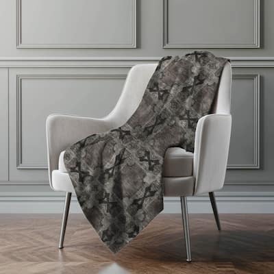 Premium Machine Washable Boho Moroccan Sherpa Throw Blanket