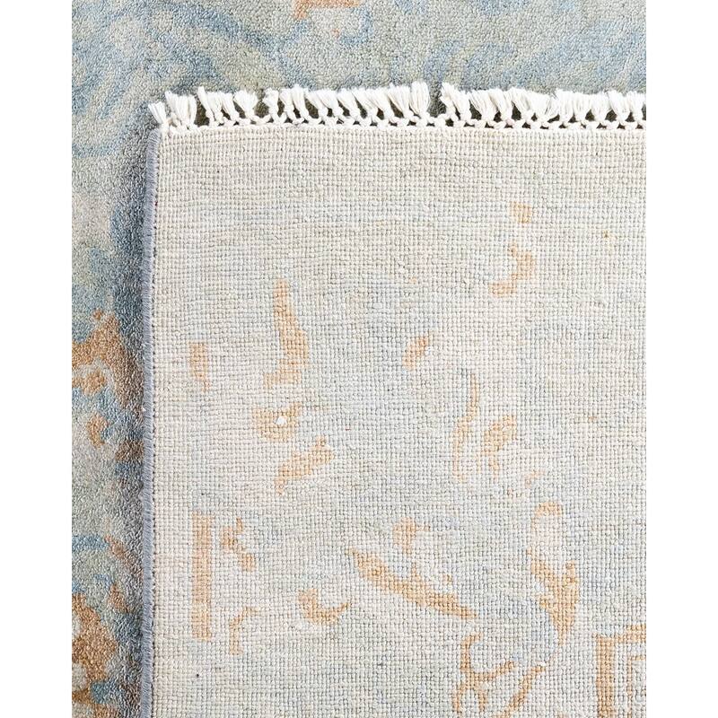 Ikat One-of-a-Kind Hand-Knotted Area Rug, Blue - 9' 4" x 11' 10"