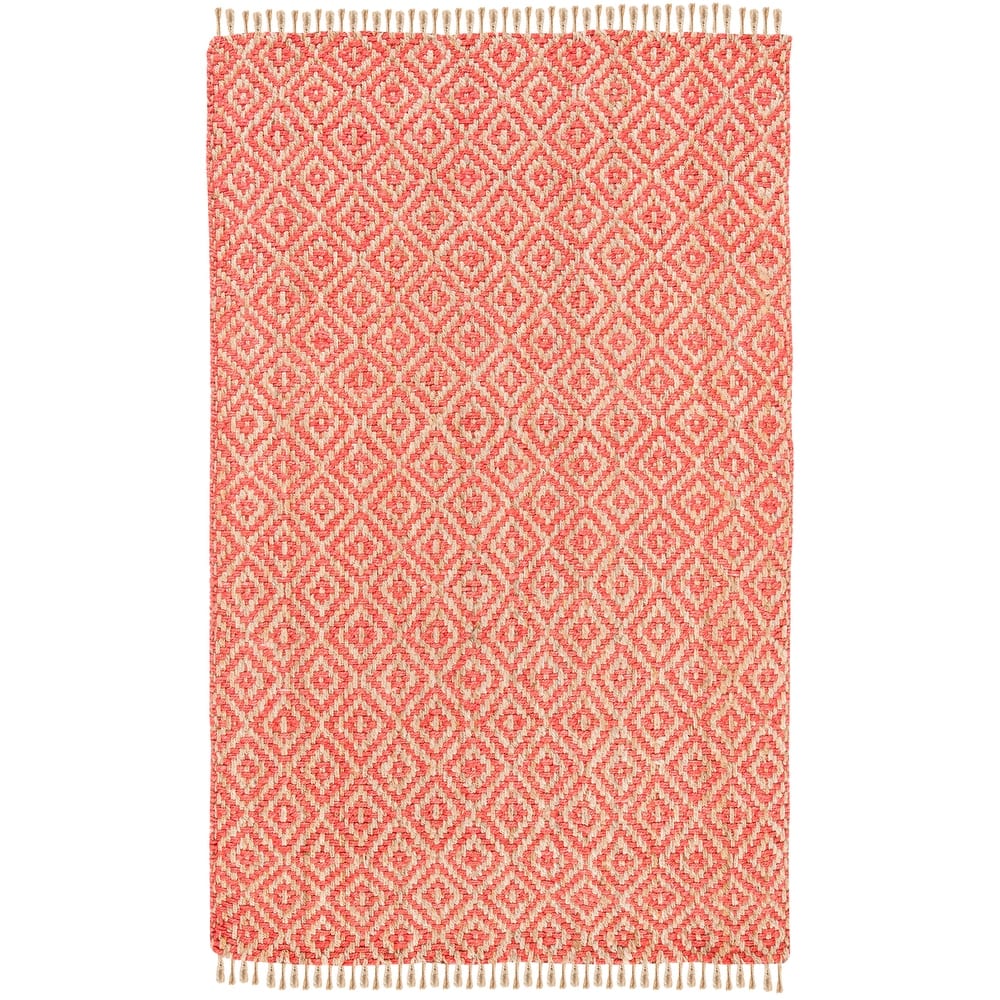 SAFAVIEH Handmade Natural Fiber Jaeda Diamond Jute Tassel Rug