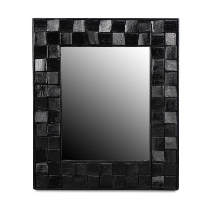 Block Recycled Rectangular Black Mirror by East at Main - 22.5x2x26.75