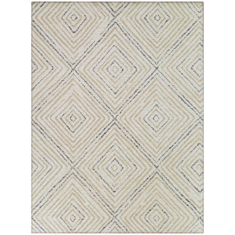 Lurie Geometric Diamond Indoor/Outdoor Area Rug
