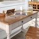 preview thumbnail 8 of 26, Oaklyn Antique 1-drawer Desk with Charging Station by iNSPIRE Q Classic