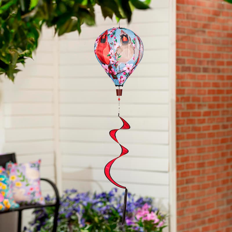 55" Cardinal Couple Balloon Spinner
