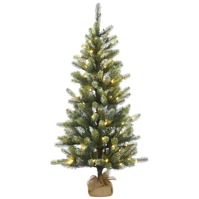 National Tree Company 4.5 ft. Trinity Spruce Tree with LED Lights - 4.5 Foot