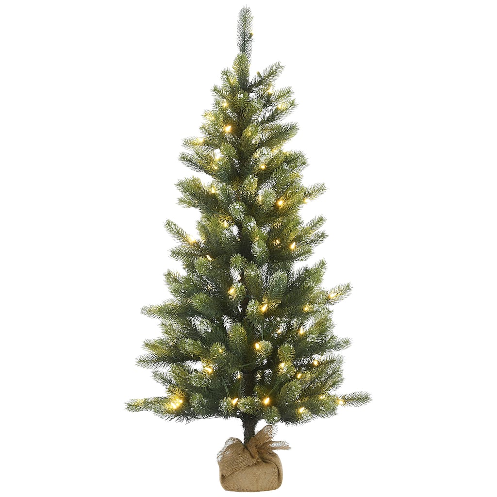 National Tree Company 4.5 ft. Trinity Spruce Tree with LED Lights - 4.5 Foot