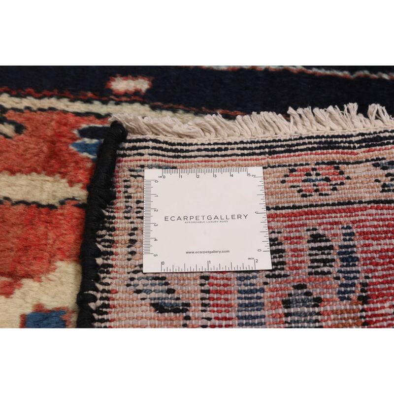 ECARPETGALLERY Hand-knotted Andelz Navy Wool Rug - 4'9 x 9'5