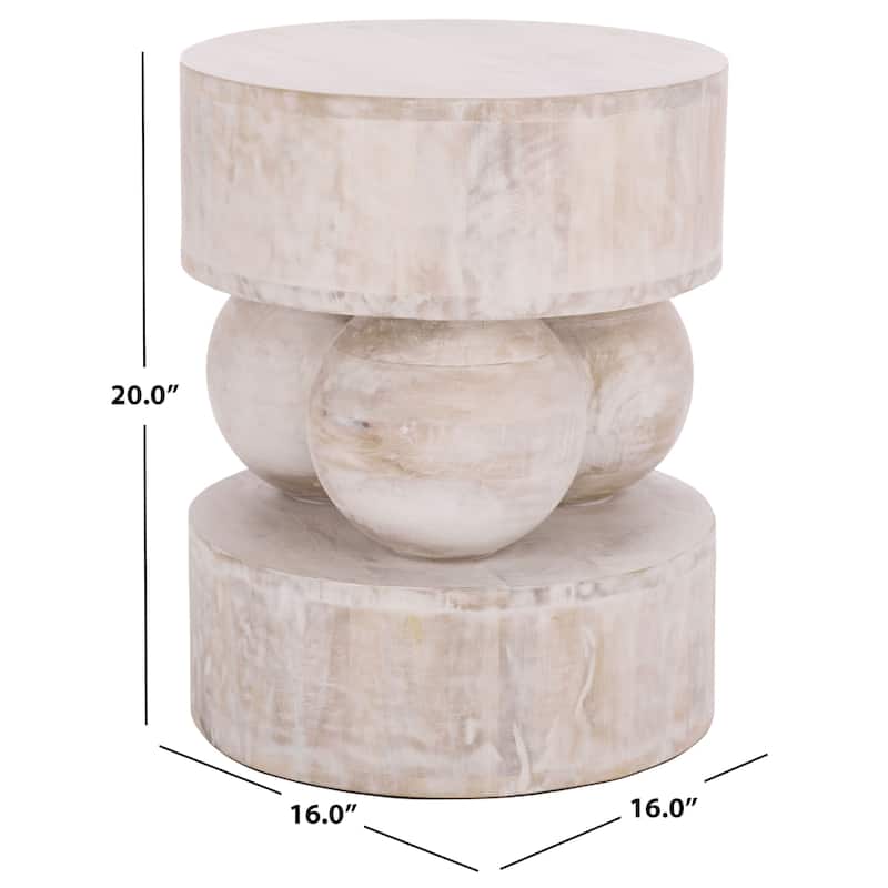 SAFAVIEH Home Xavier Round Accent Table - 16"W x 16"D x 20"H