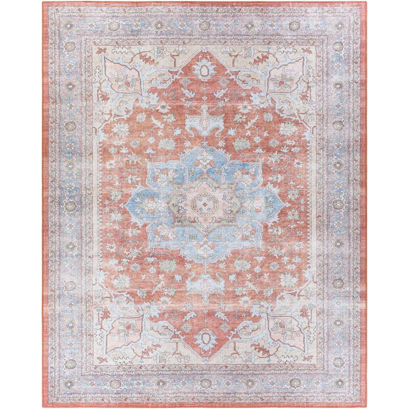 Artistic Weavers Abhishek Distressed Traditional Machine Washable Area Rug
