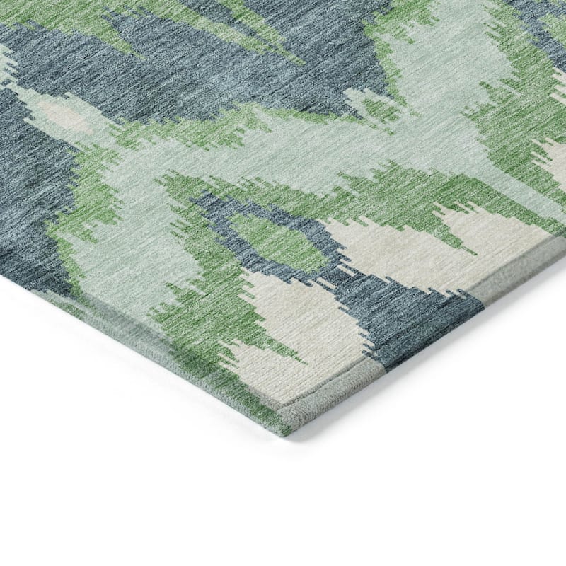 HomeRoots Ikat Transitional Rectangle Outdoor Rug