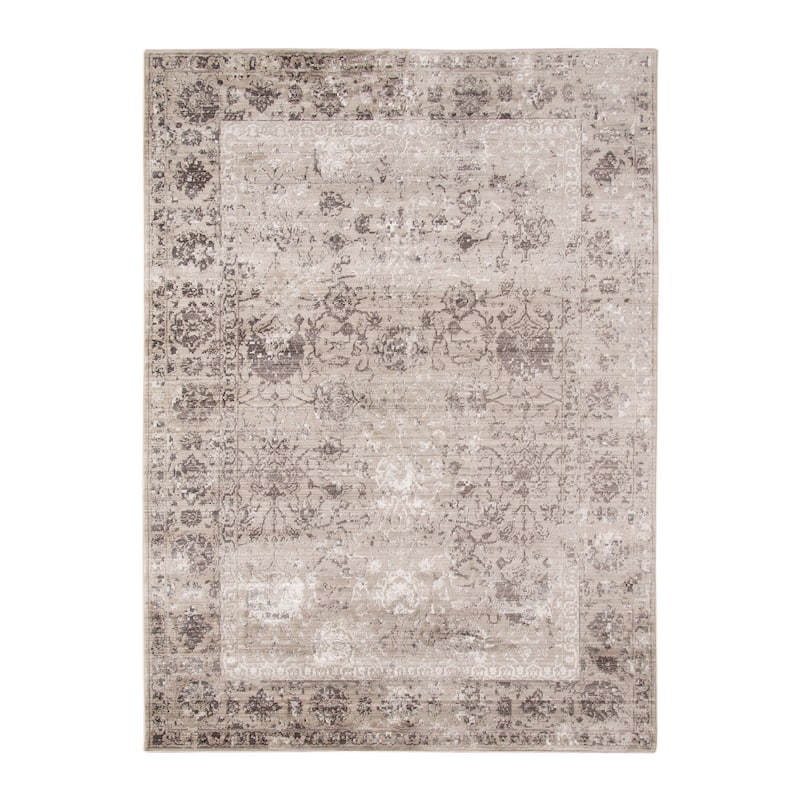 Savannah Knox Gray Polyester Area Rug