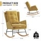 preview thumbnail 50 of 54, HOMYKA 25.2” Wide Rocking Chair with Button Accents for Nurseries