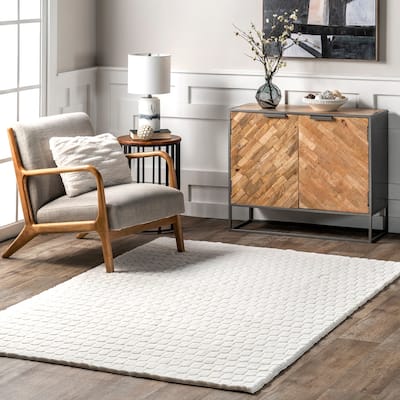 Nuloom Nia SuperiorWash Tile Faux Rabbit Machine Washable Area Rug