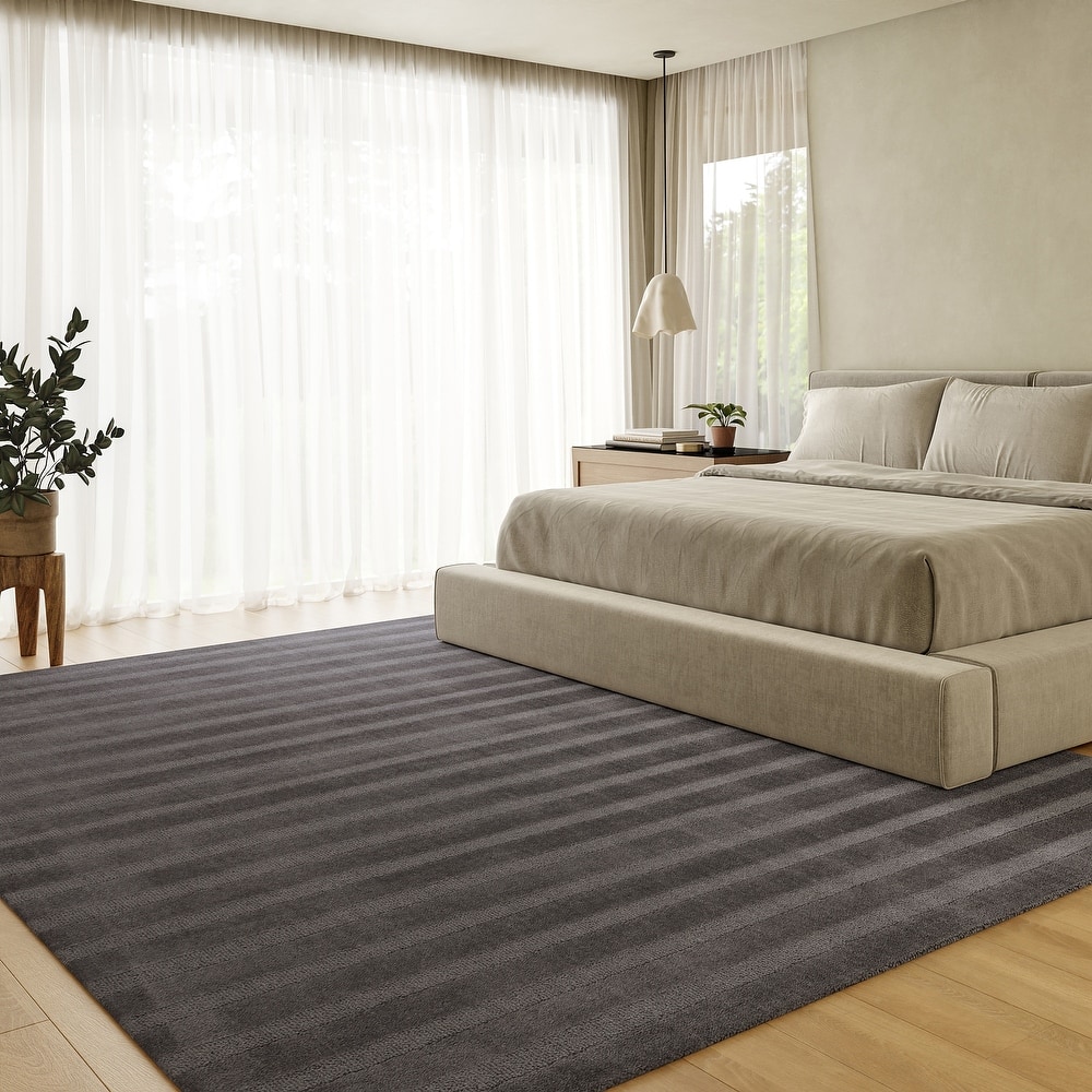 Vestry Striped Wool Area Rug