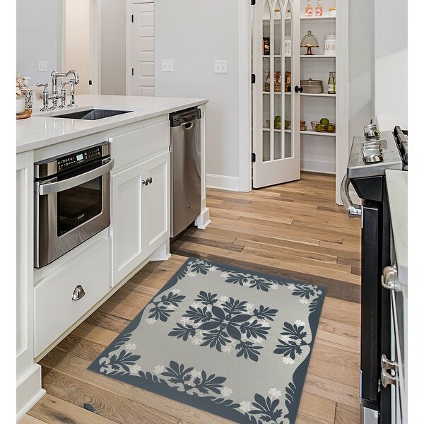 BRIT NAVY Kitchen Mat By Kavka Designs Bed Bath Beyond 34797849