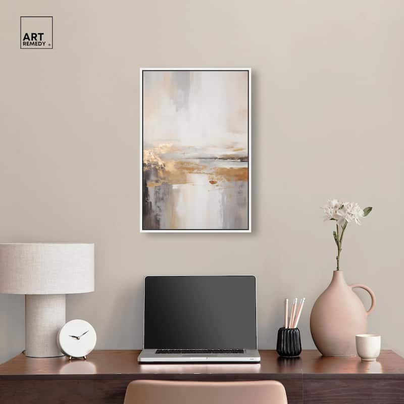 Gold Dust I Canvas by Art Remedy