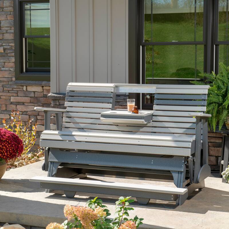 Poly Lumber Plain Rollback Balcony Glider