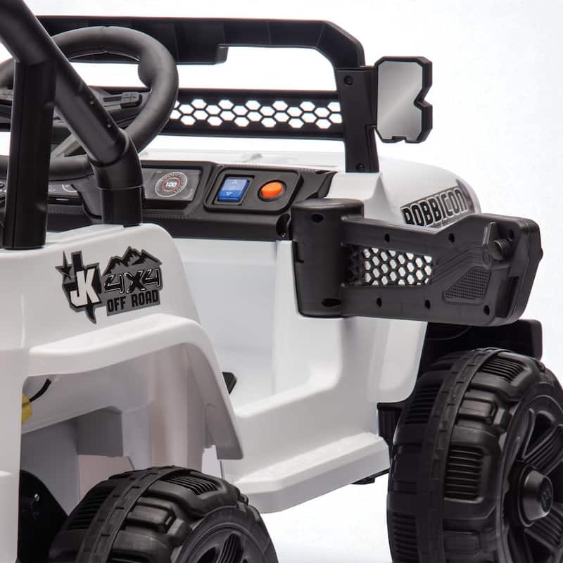 12V Kids Ride-On Electric Truck with Remote Control, 2WD, Four-Wheel Suspension, Bluetooth, MP3, LED Lights, for Ages 1-4