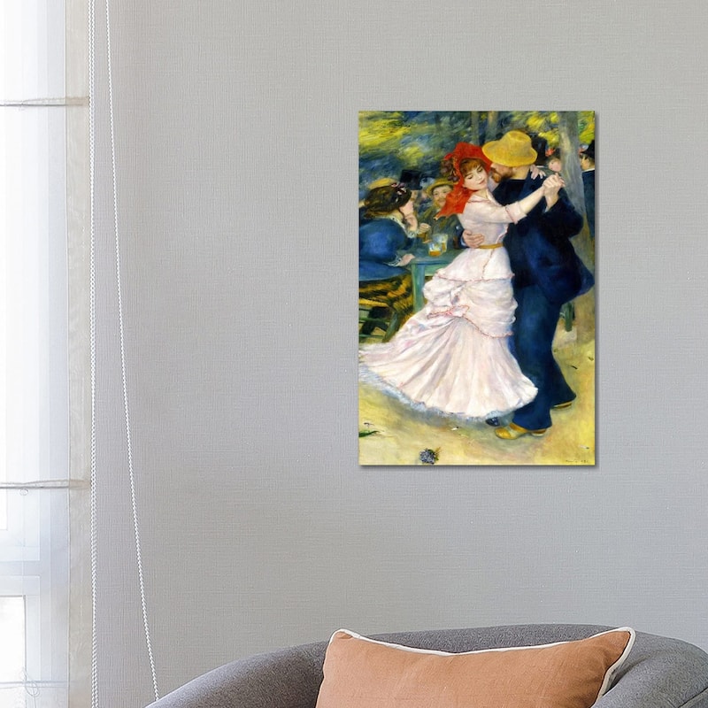 iCanvas "Dance at Bougival" by Pierre-Auguste Renoir Canvas Print - 26x18x1.5