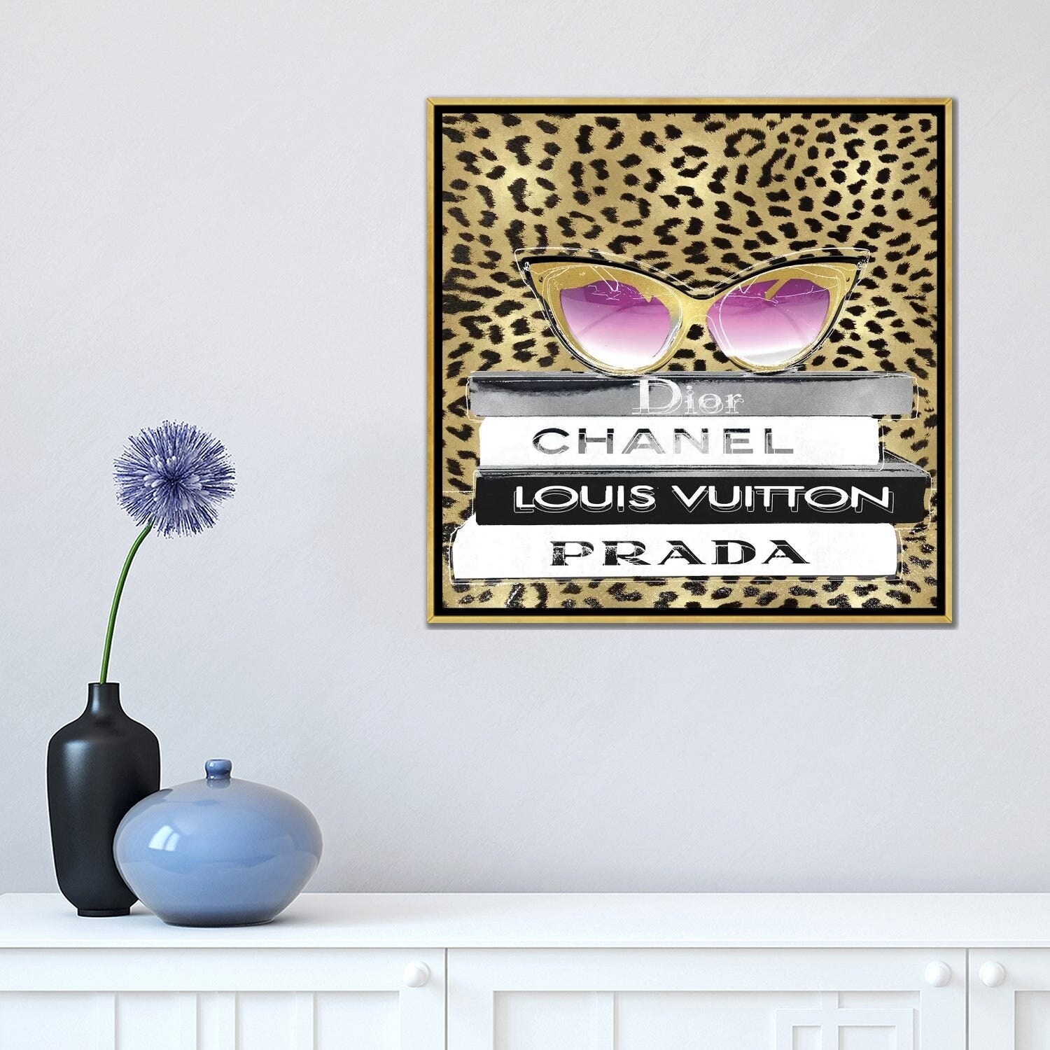 iCanvas Designer Sunglasses II by Madeline Blake Framed Canvas Print -  Bed Bath & Beyond - 36674896