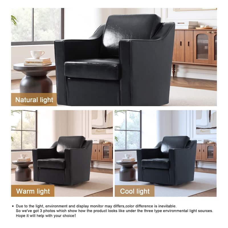 Modern 30.5" W Swivel Armchair Accent chair