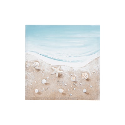3D Shell Shore Wall Art 15.75 x 0.98 x 15.75 Inches. Décor Decoration