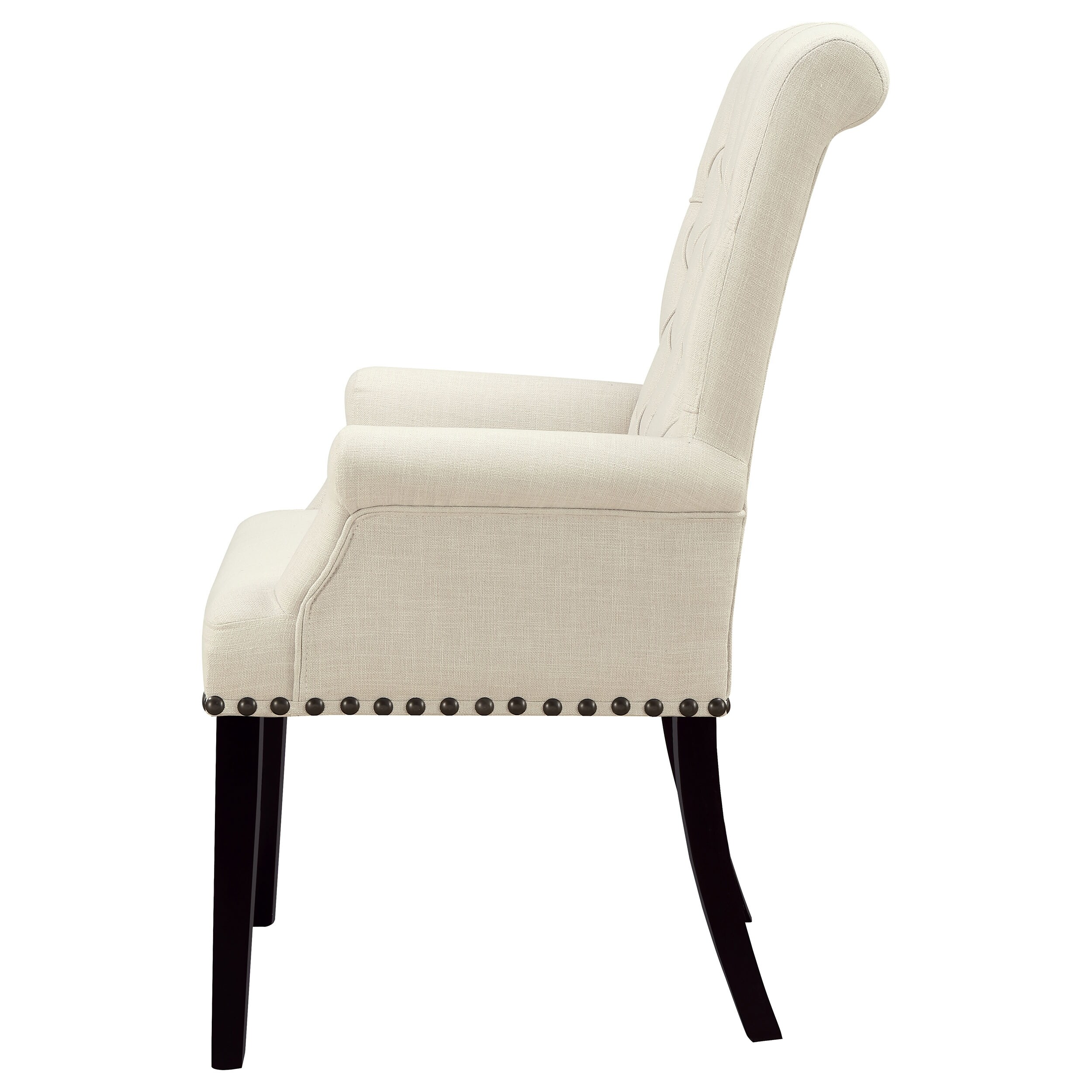 Alana Tufted Upholstered Dining Armchair with Padded Seat and Back  -image