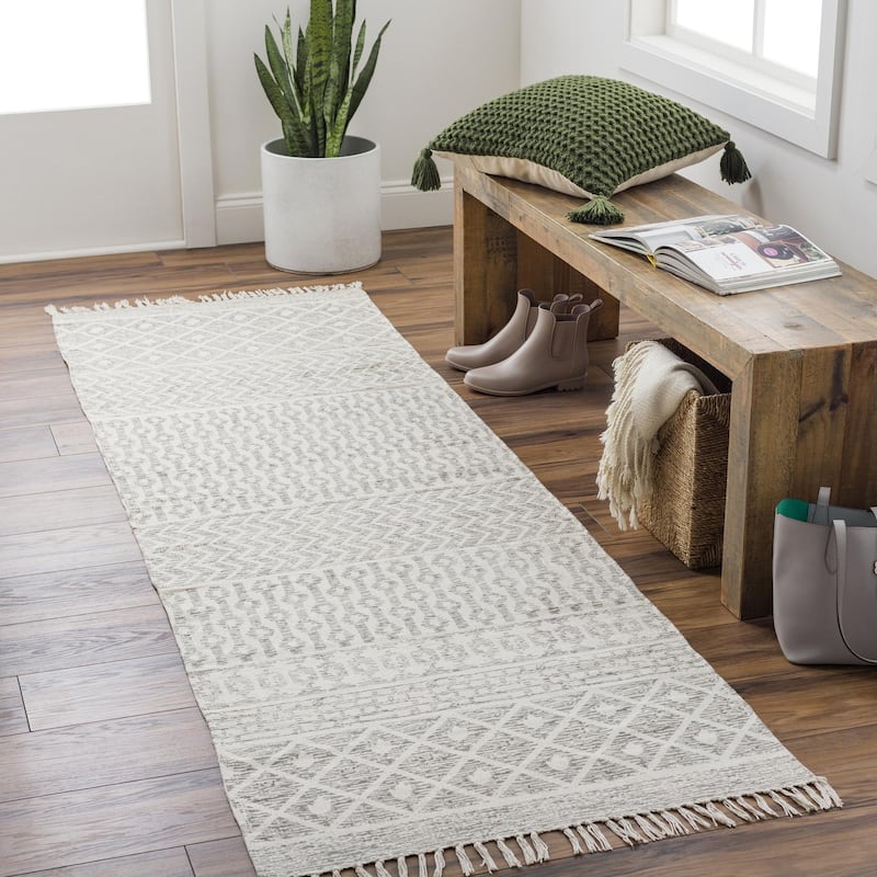 Livabliss July Casual Area Rug - 2'6" x 8' - Charcoal