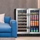 preview thumbnail 16 of 19, Lanbo Wine and Beverage Cooler, 30 Inch Compressor Under Counter Wine and Beverage Fridge, 33 Bottle and 70 Can
