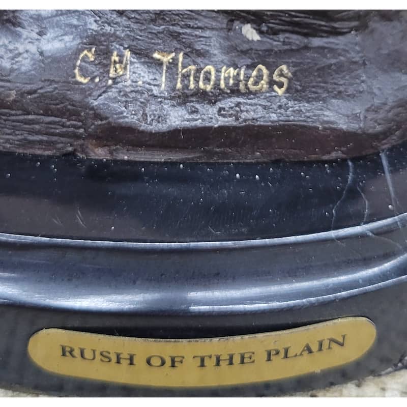 Original Thomas. Trooper Bronze Sculpture Man Riding Horse Figurine Figure Sale