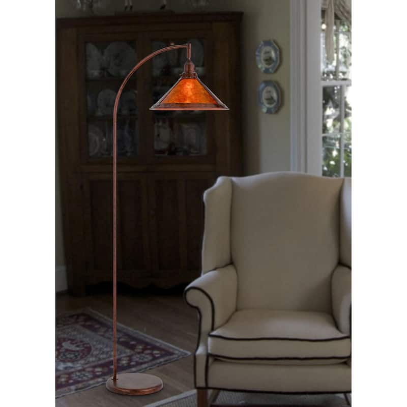 65-Inch Traditional Floor Lamp with Empire Shade for Living Room - 15” x 23” x 65”